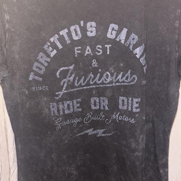 Fast & Furious by Afflicted Tee, Medium, Faded Black, NWOT - Picture 2 of 9